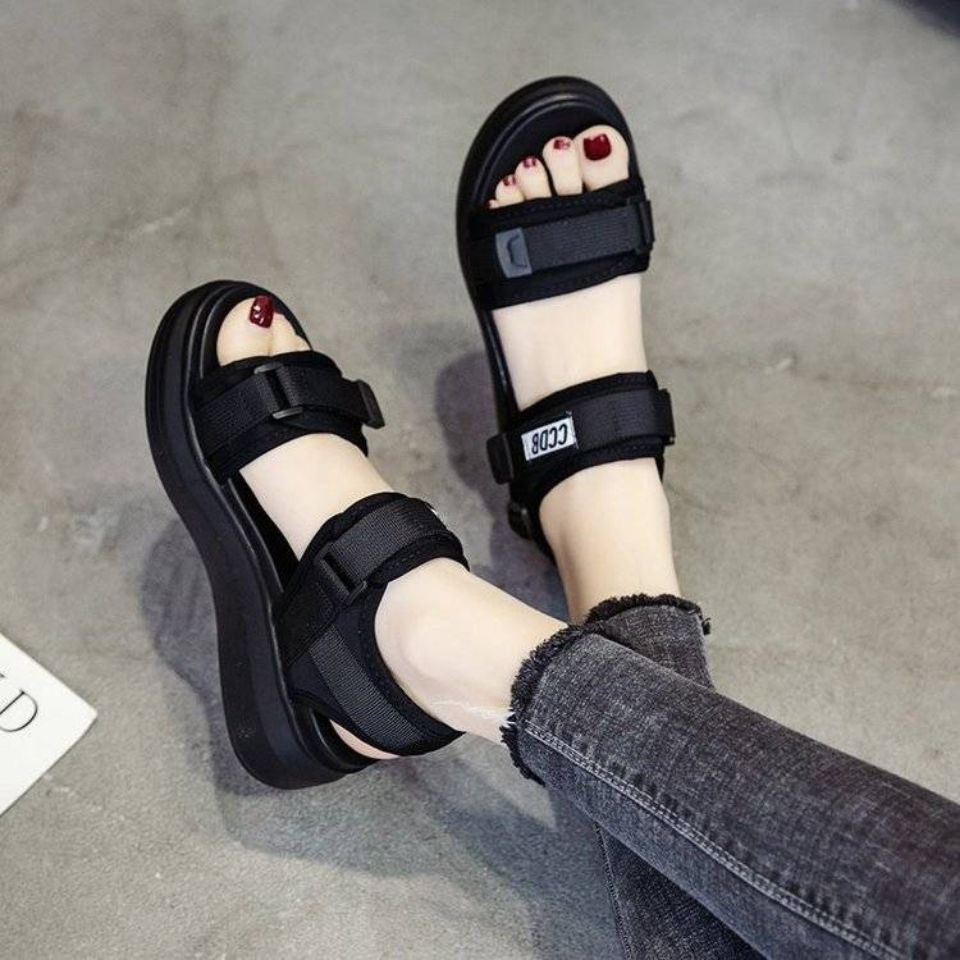 Damen Sportliche Sandalen mit schockabsorbierender Sohle und verstellbaren Riemen EB