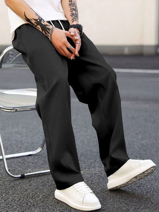 Herren modische Freizeithose mit weiter Passform und elastischem Bund EB