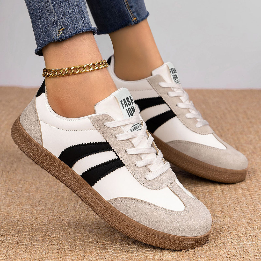 Damen Modische Sneakers mit eleganter Sohle und atmungsaktiver Oberfläche EB