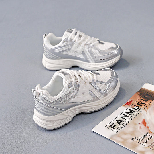 Damen Sportliche Laufschuhe mit atmungsaktiver Netzoberfläche und stoßdämpfender Sohle EB