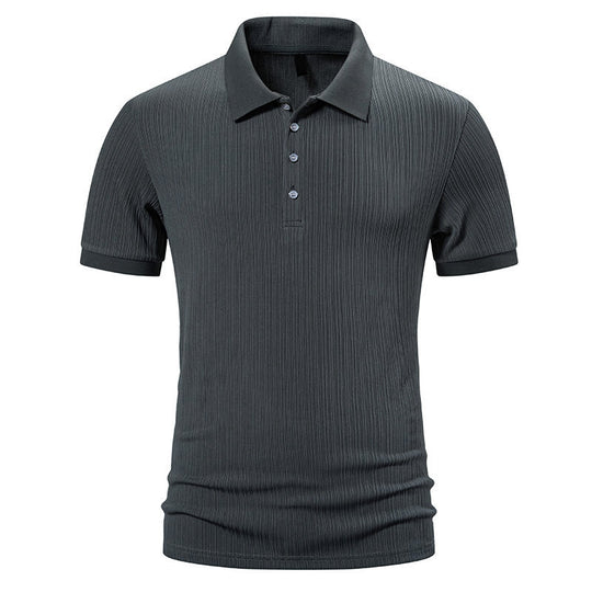 Herren modisches Kurzarm-Polohemd mit strukturiertem Design und hochwertigem Material EB