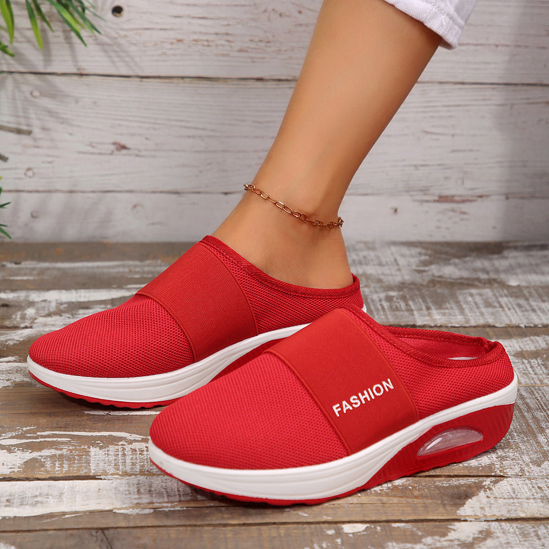 Damen Komfortable Slipper mit atmungsaktivem Obermaterial EB