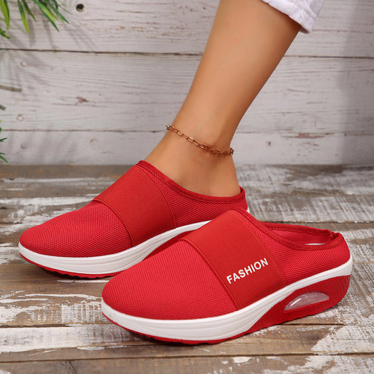 Damen Bequeme Slip-On Clogs mit atmungsaktiver Mesh-Oberfläche und flexibler Sohle EB