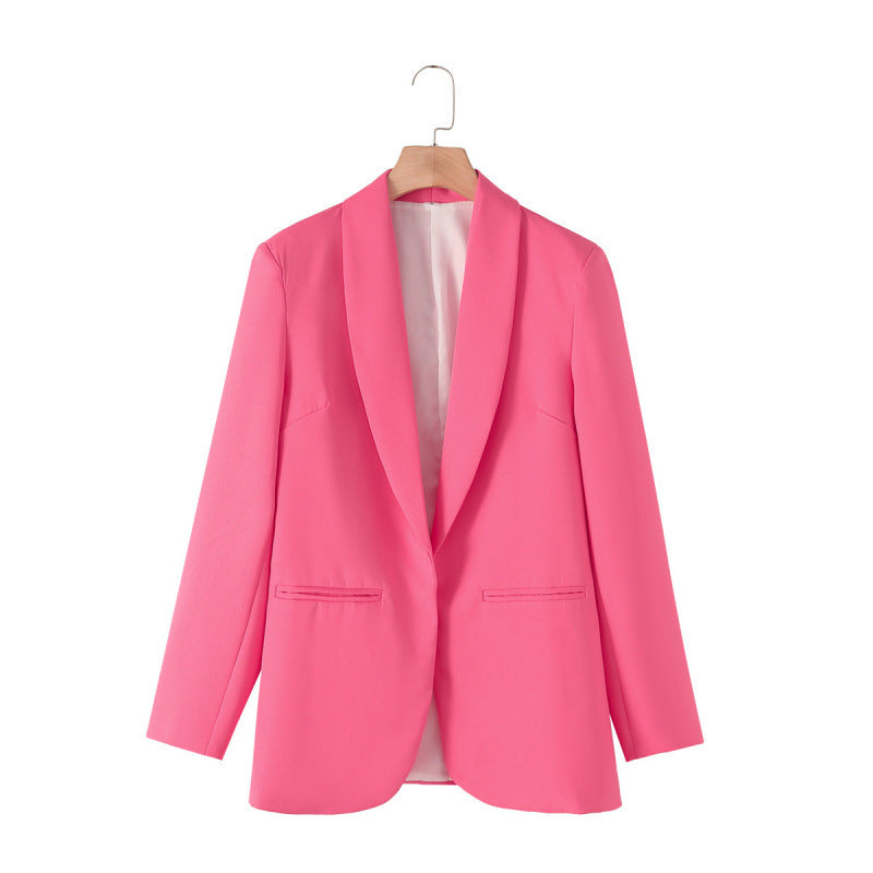 Damen eleganter Blazer mit einzigartigem Schnitt und Taschen EB