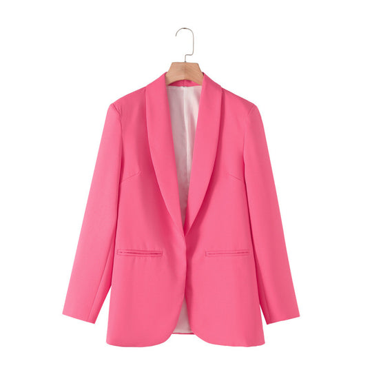 Damen eleganter Blazer mit einzigartigem Schnitt und Taschen EB