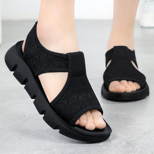 Damen Komfortriemensandalen mit atmungsaktivem Obermaterial EB