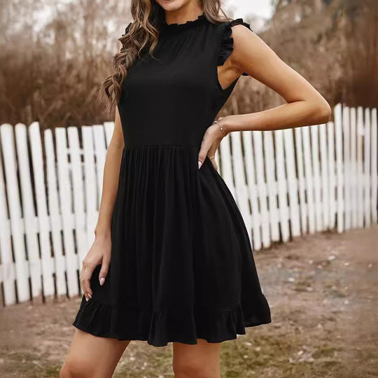 Damen Sommerliches Minikleid mit Rüschendetails EB