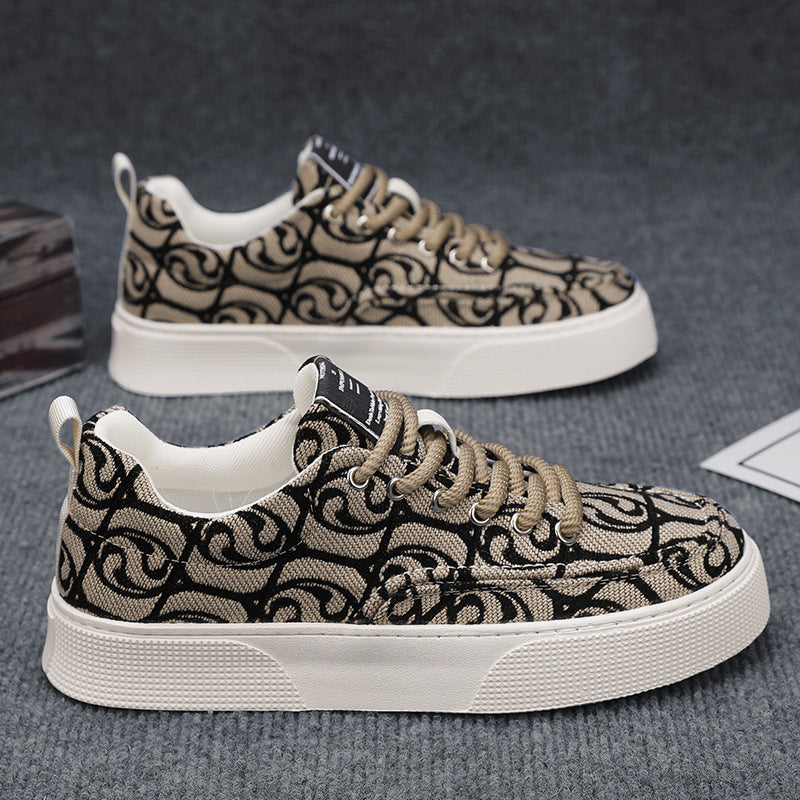Damen Modische Sneakers mit elegantem Muster und rutschfester Sohle EB