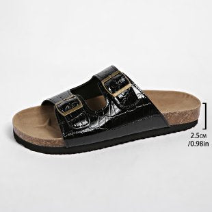 Damen Clogs mit verstellbaren Doppelschnallen EB