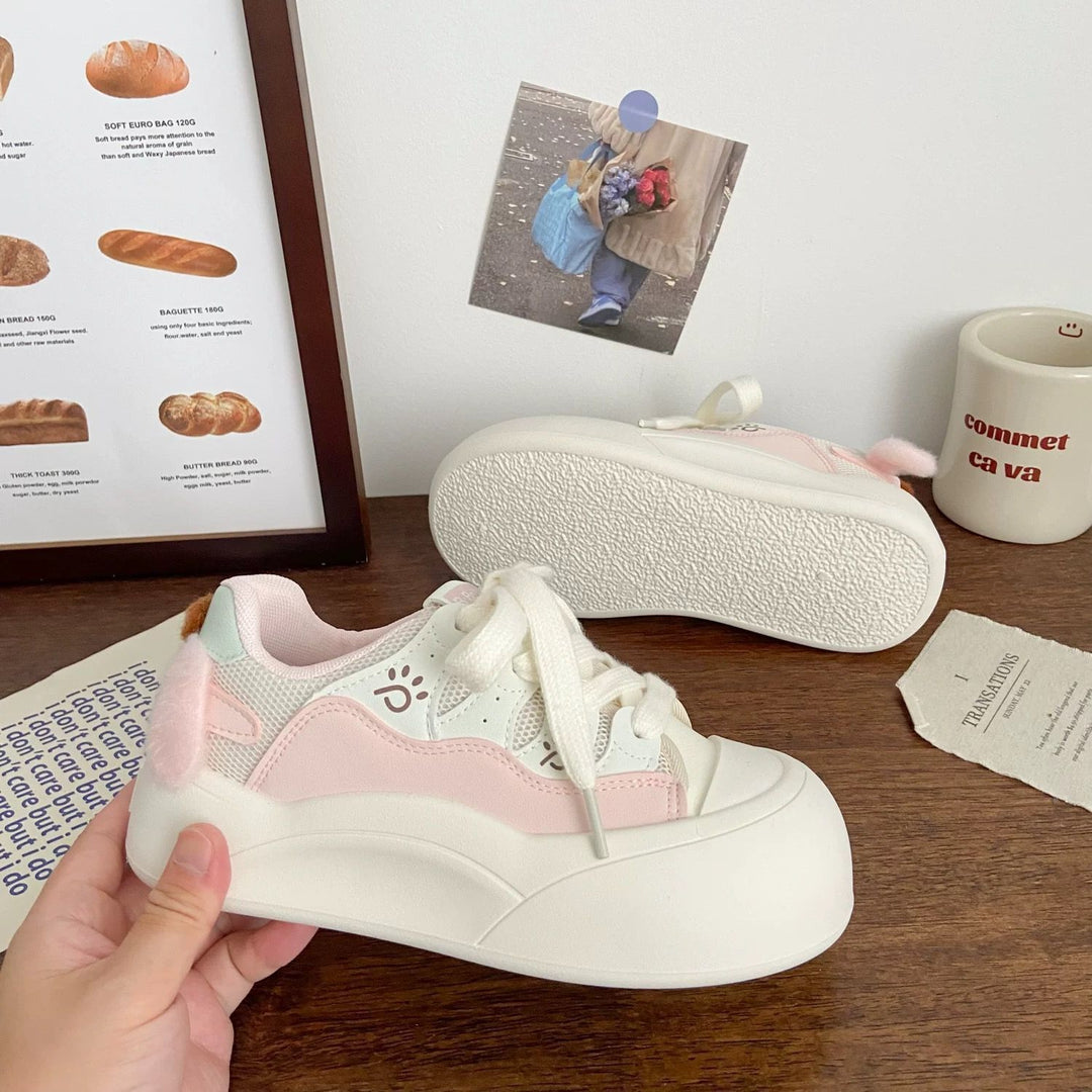 Damen Trendy Sneakers mit süßen Dekorationen und komfortabler Dämpfung EB