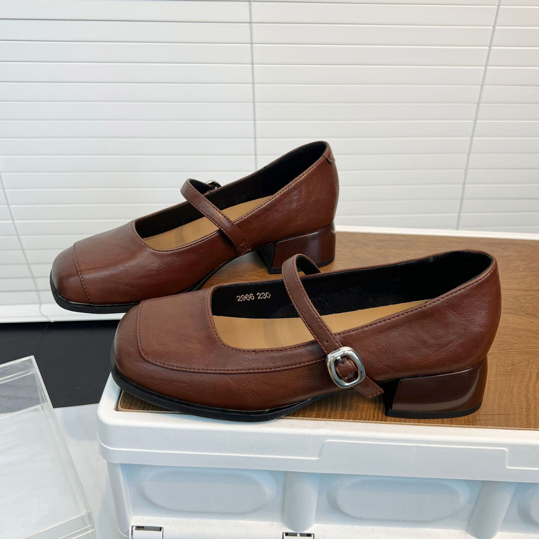 Damen elegante Ballerinas mit verstellbarem Riemen und bequemem Fußbett EB
