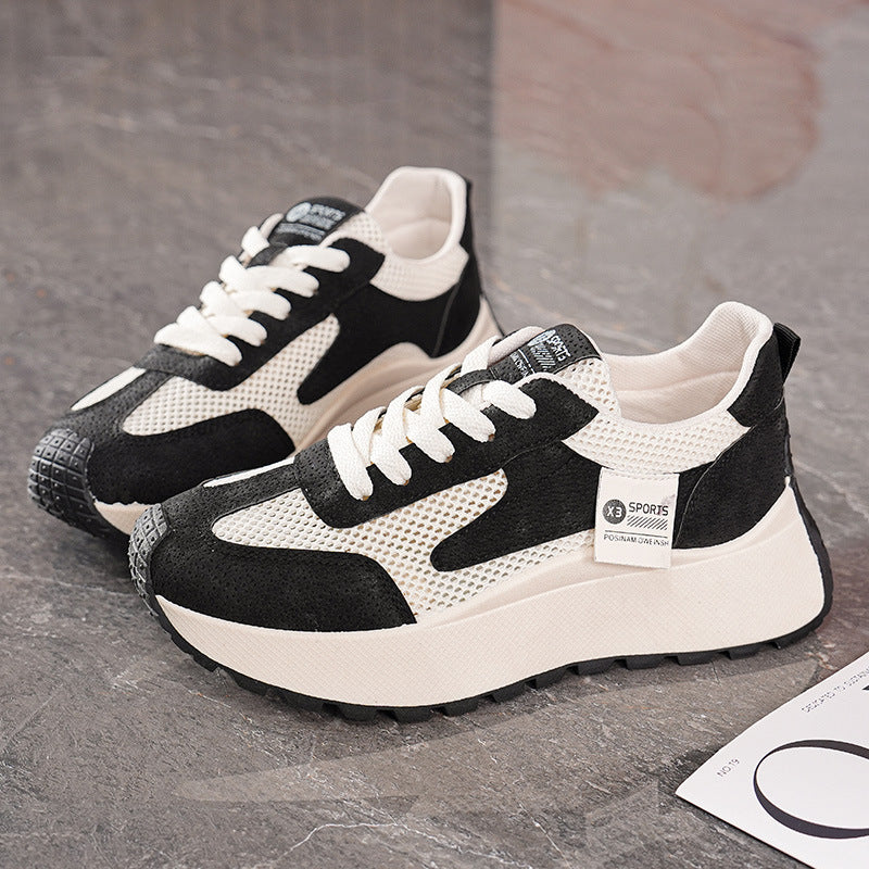 Damen Freizeit Sneakers mit atmungsaktivem Mesh-Obermaterial und rutschfester Sohle EB