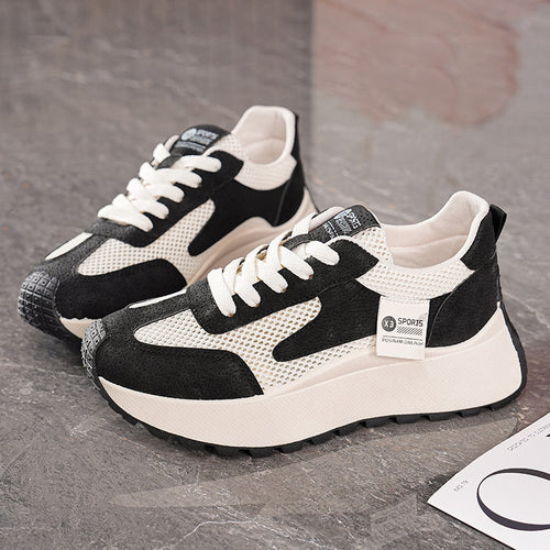 Damen Freizeit Sneakers mit atmungsaktivem Mesh-Obermaterial und rutschfester Sohle EB