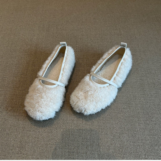 Damen Fleece Ballerinas EB