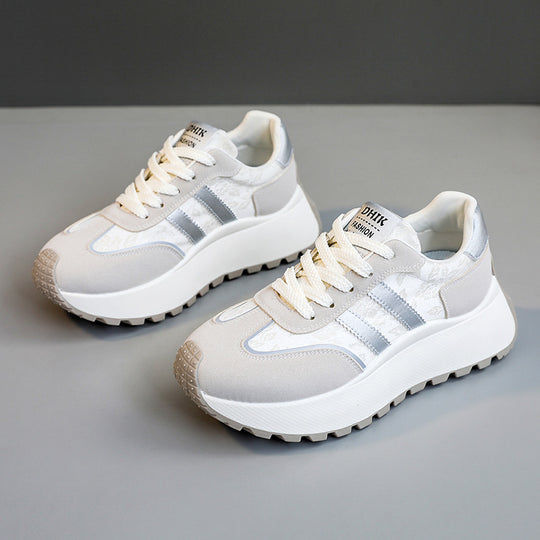 Damen modische Sneakers mit verstärktem Sohlenprofil und atmungsaktivem Obermaterial EB