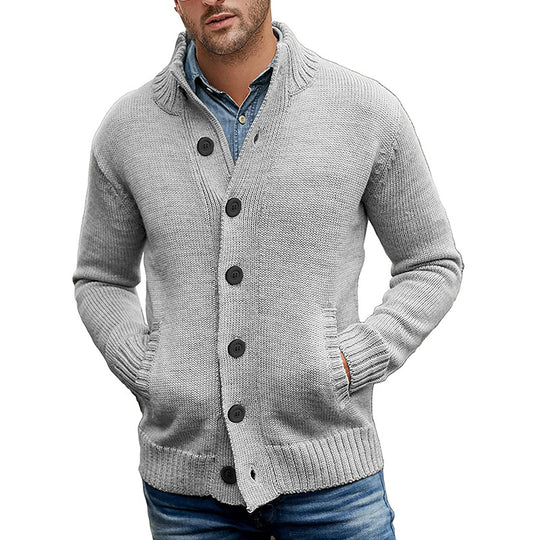 Herren Strickjacke mit modernem Design und praktischen Taschen EB