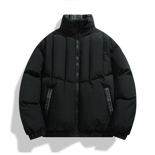 Herren isolierte Steppjacke mit hohen Kragen und praktischen Taschen EB