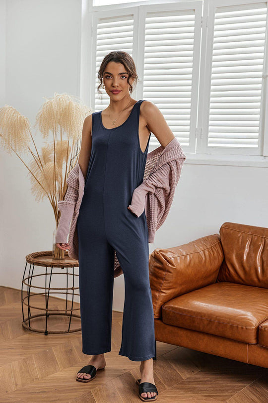 Damen Overall mit weit geschnittenem Bein EB