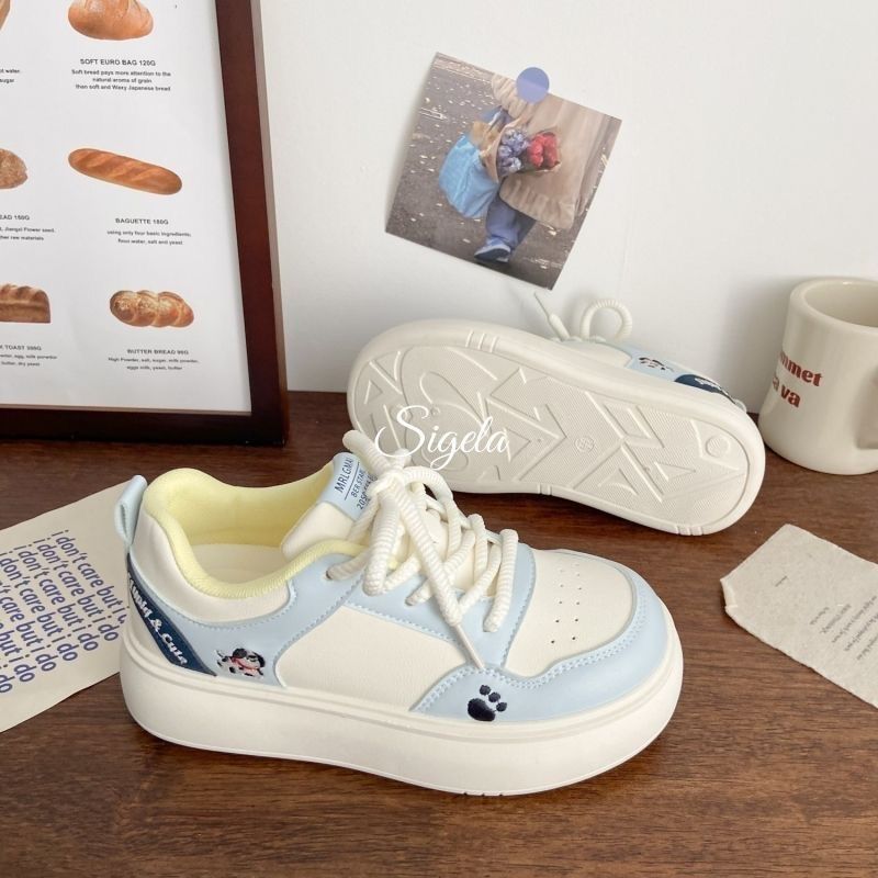 Damen Trend-Sneaker mit verspieltem Tiermotiv und federnder Sohle EB