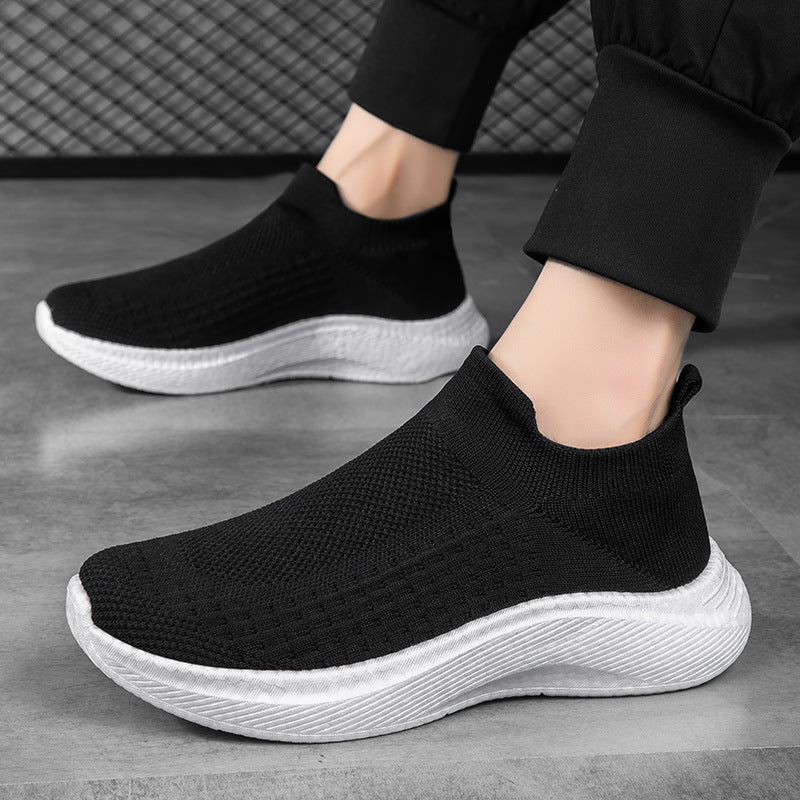 Herren nan nahtloser Strick-Schlupfschuh mit ergonomischer Zwischensohle und Fersenlasche EB