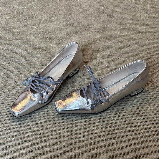 Damen elegante Slipper mit modischem Schnürdesign EB