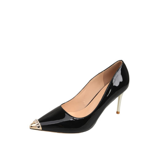 Damen Elegante und schicke High Heels mit glitzerndem Zehen-Detail EB