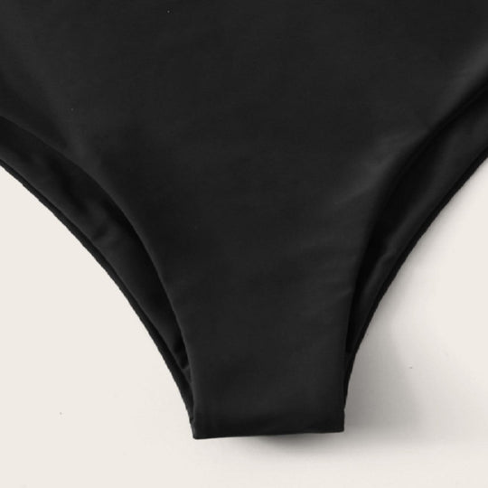 Damen Bandeau-Bikini mit hochgeschnittenem Unterteil EB