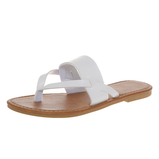 Damen Offene Freizeit-Sandalen mit geflochtenem Riemendesign EB