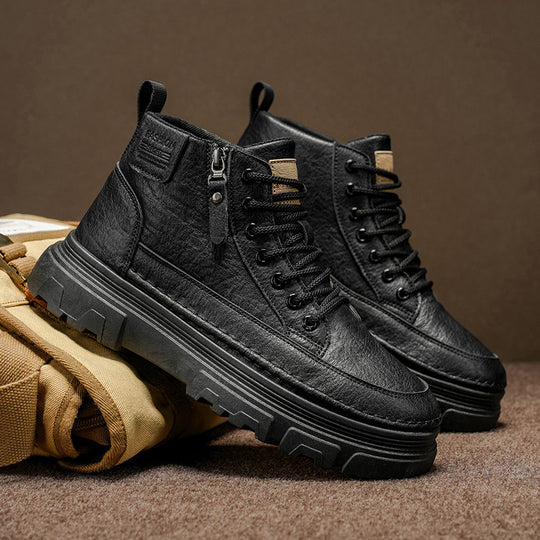 Damen robuste Schnürboots mit hohem Knöchelschutz und rutschfester Sohle EB