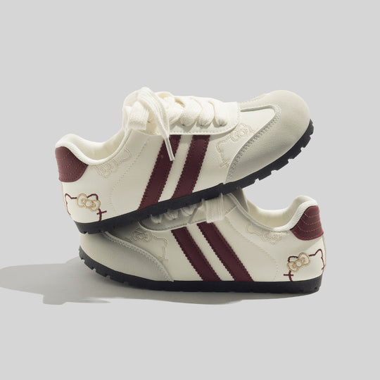 Damen Trendige Sneakers mit verspieltem Hello Kitty Motiv und rutschfester Sohle EB
