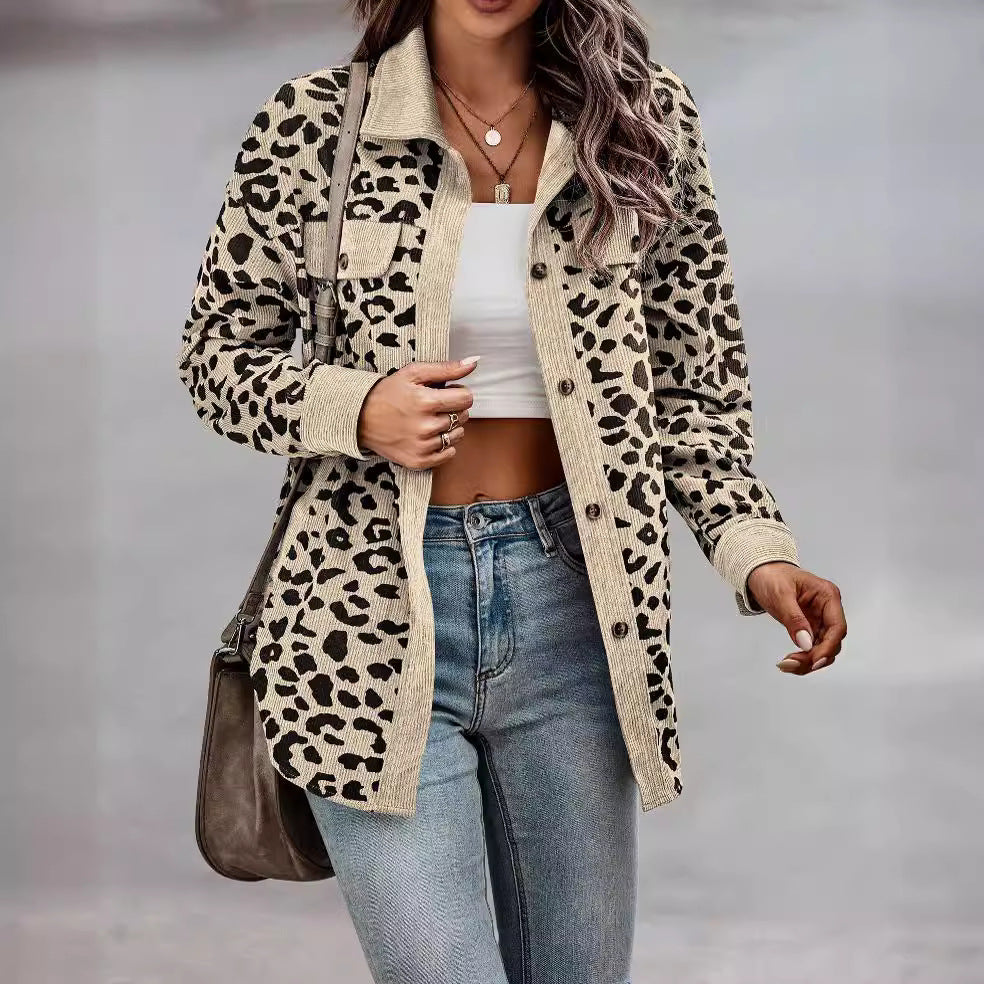 Damen lässige und modische Karo-Jacke EB
