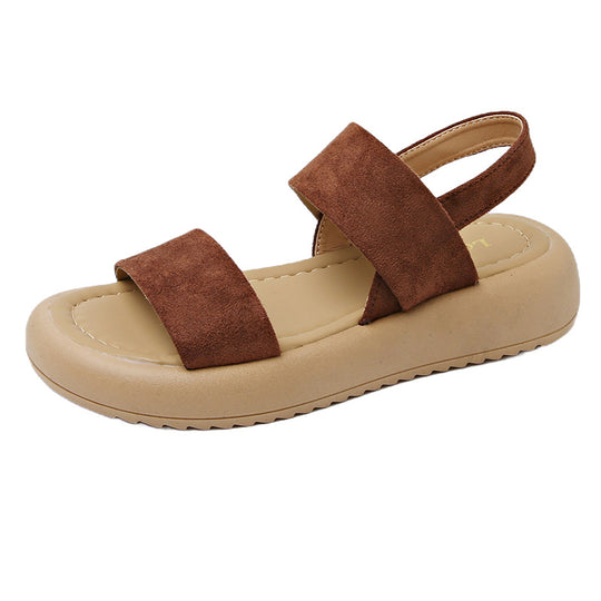 Damen Komfortable Sandalen mit minimalistischen Riemen EB