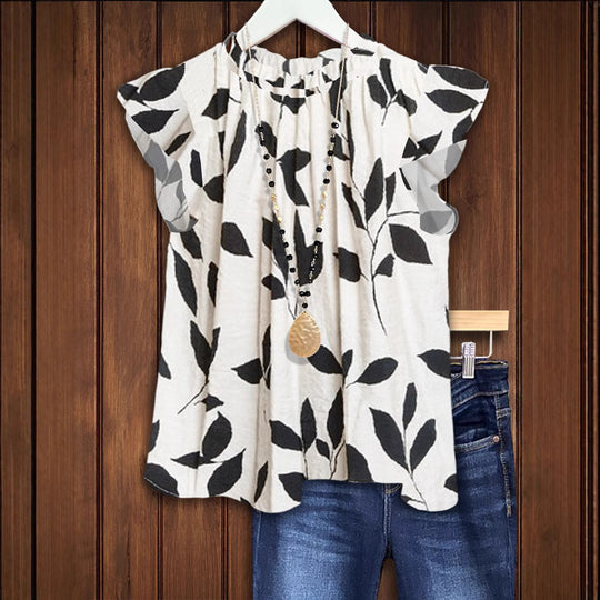 Damen Bluse mit floralem Design EB