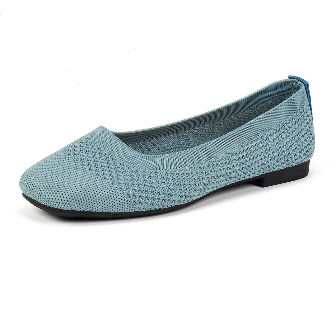 Damen Stylish und bequeme Ballerinas mit elastischem Obermaterial EB
