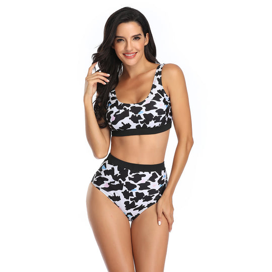 Damen Sport-Bikini mit hoch geschnittenem Hosenbund von EB