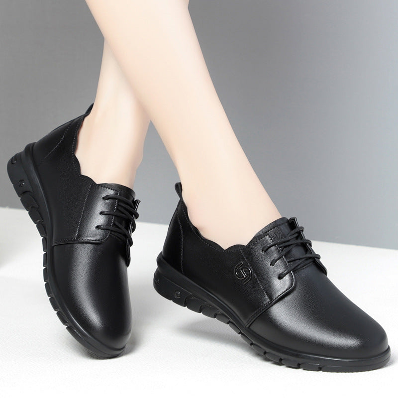 Damen Komfortable Schnürschuhe mit atmungsaktivem Obermaterial und rutschfester Sohle EB