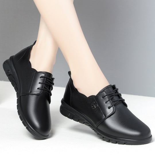 Damen Komfortable Schnürschuhe mit atmungsaktivem Obermaterial und rutschfester Sohle EB