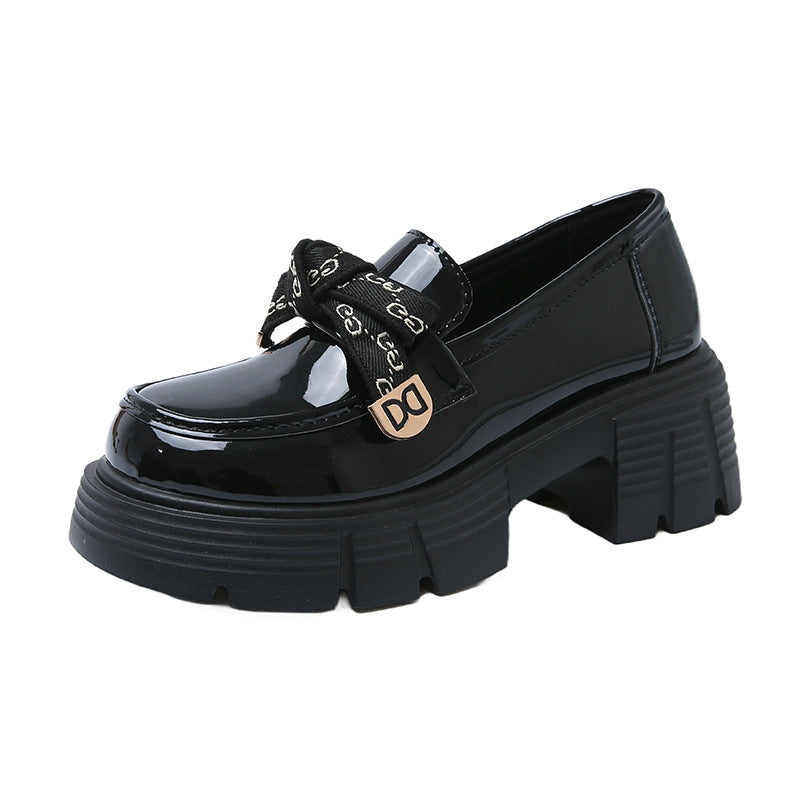 Damen elegante Loafer mit Knoten-Detail und komfortabler Plateausohle EB
