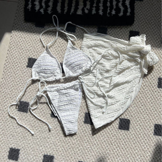 Damen Triangel-Bikini mit Wickelrock EB