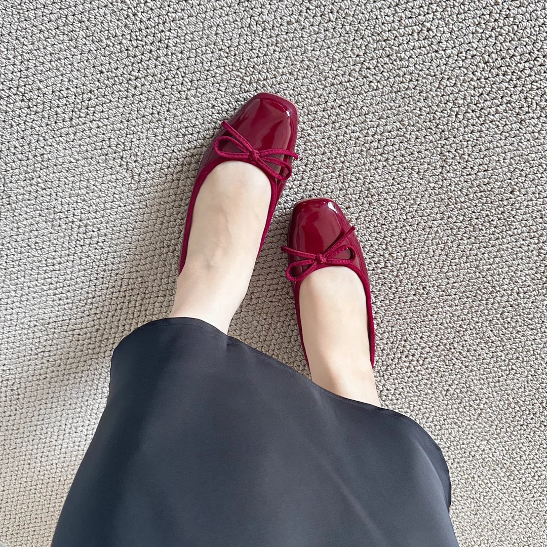 Damen Ballerinas mit schickem Knoten-Detail und komfortabler Sohle EB