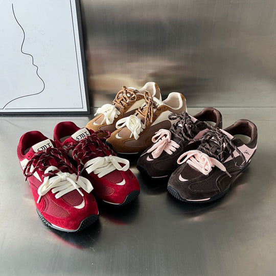 Damen Sportliche Sneakers mit atmungsaktivem Obermaterial und weicher Polsterung EB