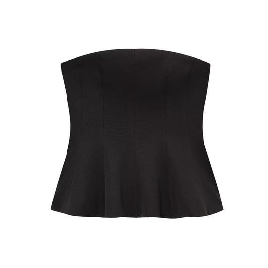 Damen Bustier-Oberteil mit figurformendem Schnitt und elegantem Plissee EB