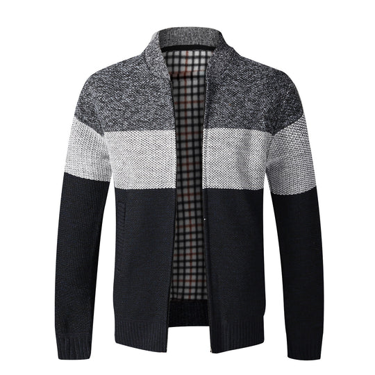 Herren sportlicher Strickcardigan mit modernem Design EB
