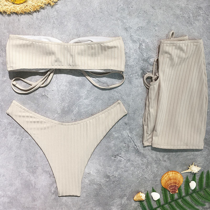 Damen Bandeau Bikini Set EB