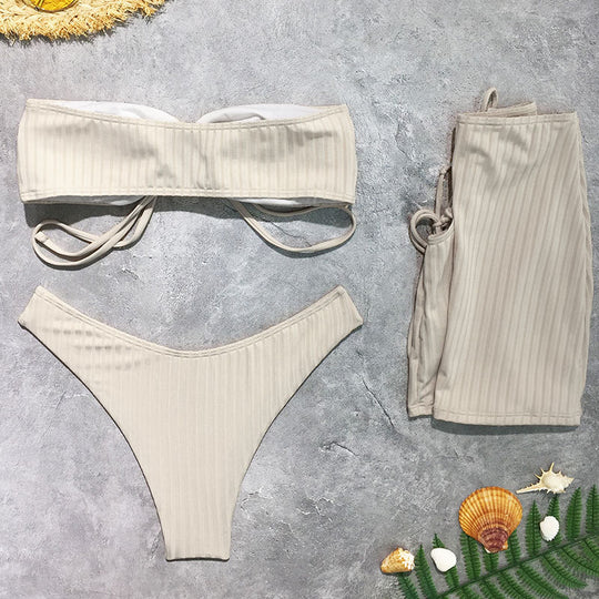 Damen Bandeau Bikini Set EB