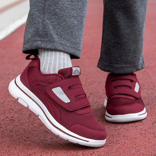 Damen Freizeitsneaker mit verstellbarem Klettverschluss und atmungsaktiver Mesh-Oberfläche EB