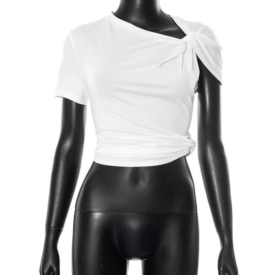 Damen Kurzarm Cropped Top EB