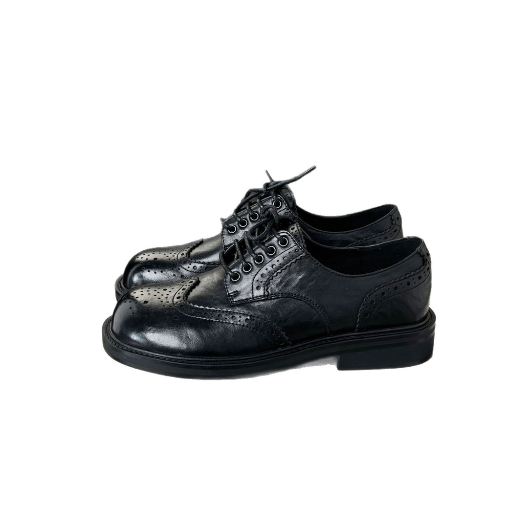 Damen elegante Brogues mit feinem Leder und klassischem Lochdesign EB