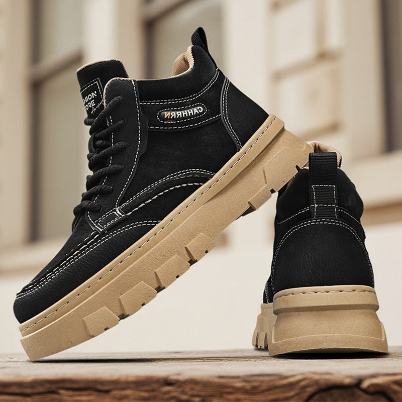 Damen modische Winterboots mit robuster Profilsohle und weichem Innenfutter EB