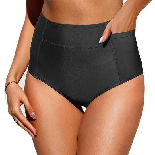 Damen Hochtaillierte Badeshorts EB